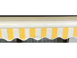 MCW Markisen|Kassetten-Markise H123 mit Volant 4,5x3m Polyester