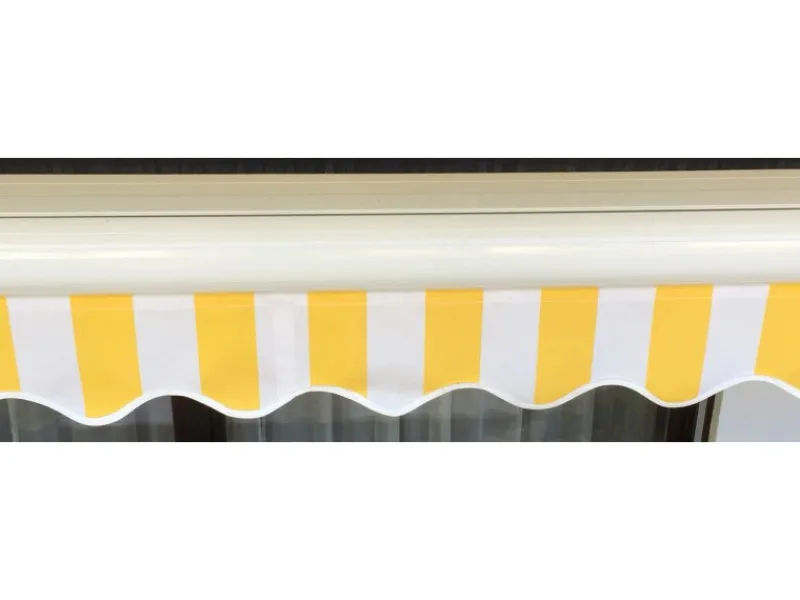 Kassetten-Markise H122 mit Volant 4x3m Acryl*MCW Hot