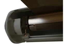 MCW Markisen|Kassetten-Markise H122 mit Volant 4x3m Polyester Grau