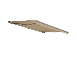 Kassetten-Markise H124 mit Volant 5x3m Polyester Grau*MCW Outlet