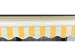 Kassetten-Markise H124 mit Volant 5x3m Polyester*MCW Online