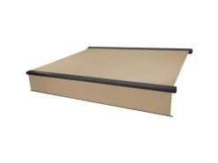 MCW Markisen|Kassetten-Markise H124 Volant Ausfahrbar 4x3m Polyester Anthrazit