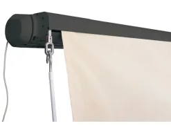 MCW Markisen|Kassetten-Markise H124 Volant Ausfahrbar 4x3m Polyester Anthrazit
