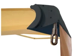 MCW Markisen|Kassetten-Markise H124 Volant Ausfahrbar 5x3m Polyester Grau/Weiß Anthrazit