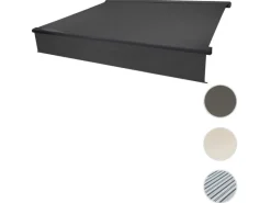 MCW Markisen|Kassetten-Markise H124 Volant Ausfahrbar 4,5x3m Polyester