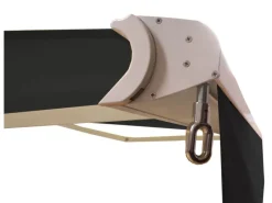 Kassetten-Markise H124 Volant Ausfahrbar 4x3m Polyester Weiß*MCW