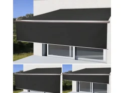 MCW Markisen|Kassetten-Markise H124 Volant Ausfahrbar 4,5x3m Polyester