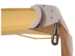 MCW Markisen|Kassetten-Markise H124 Volant Ausfahrbar 5x3m Polyester Grau/Weiß