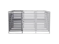 MCW Mülltonnenboxen|Mülltonnenbox Erweiterung H62 Hellgrau 114x67x97cm