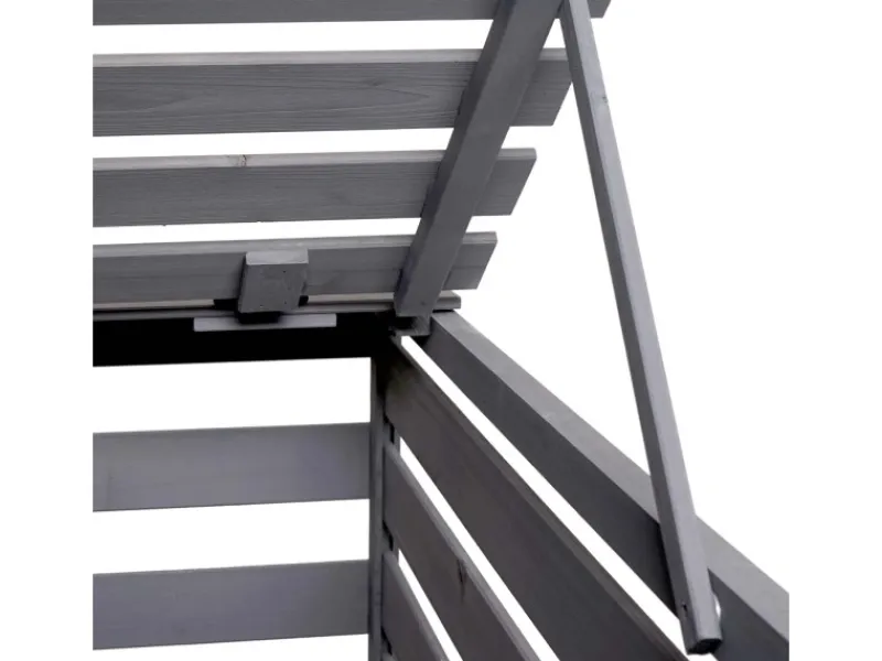 MCW Mülltonnenboxen|Mülltonnenbox Erweiterung H62 Hellgrau 114x67x97cm