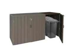 MCW Mülltonnenboxen|Mülltonnenbox Erweiterung J28 Braun 117x79x105cm