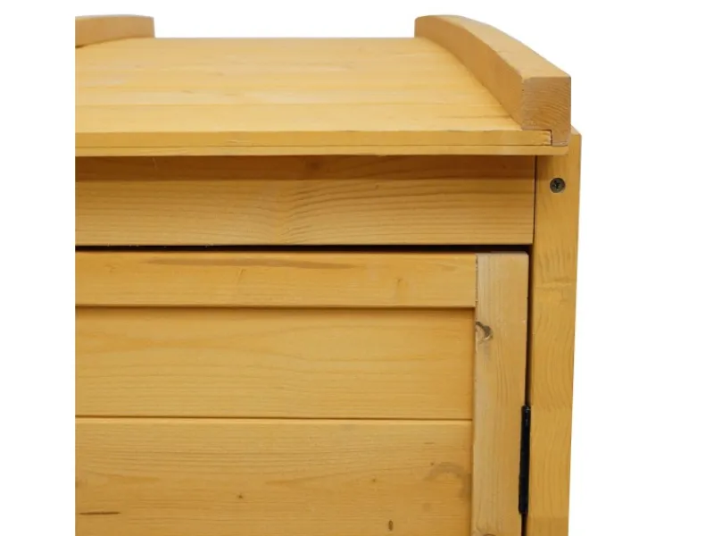 MCW Mülltonnenboxen|Mülltonnenbox Erweiterung H75 Braun 120x68x104cm