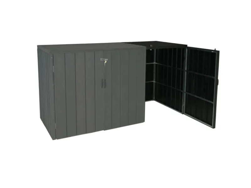 MCW Mülltonnenboxen|Mülltonnenbox Erweiterung J28 Anthrazit 116x69x88cm