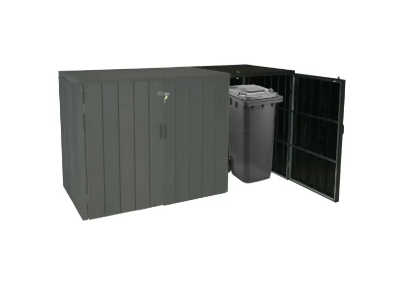 MCW Mülltonnenboxen|Mülltonnenbox Erweiterung J28 Anthrazit 116x69x88cm