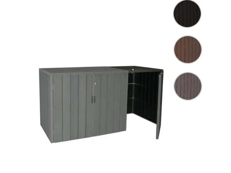 MCW Mülltonnenboxen|Mülltonnenbox Erweiterung J28 Grau 117x79x105cm