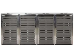 Mülltonnenverkleidung K14 4er Anthrazit 120x264x85cm*MCW Best