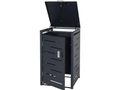 MCW Mülltonnenboxen|Mülltonnenverkleidung E83 1er Anthrazit Stahl 24kg 103x60x62cm