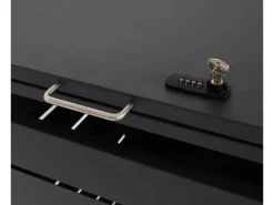 MCW Mülltonnenboxen|Mülltonnenverkleidung E83 1er Anthrazit Stahl 24kg 103x60x62cm