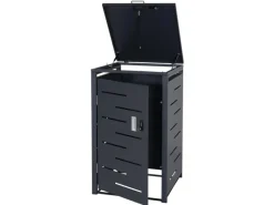 MCW Mülltonnenboxen|Mülltonnenverkleidung E83 1er Anthrazit Stahl 24kg 103x60x62cm