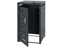 MCW Mülltonnenboxen|Mülltonnenverkleidung E83 1er Anthrazit Stahl 24kg 103x60x62cm