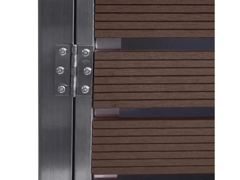 MCW Mülltonnenboxen|Mülltonnenverkleidung K14 4er Walnuss-Holzoptik 120x264x85cm