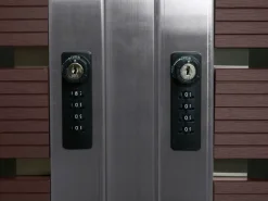 Mülltonnenverkleidung K14 3er Walnuss-Holzoptik 120x200x85cm*MCW Hot