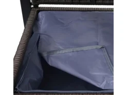 Poly-Rattan 2er Sitzbank F39 -meliert Kissen*MCW Discount