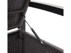 Poly-Rattan 2er Sitzbank F39 -meliert Kissen*MCW Discount