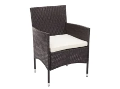 MCW Lounge-Gartenmöbel|Gartenmöbel-Sets|Poly-Rattan Garnitur F55 4-teilig Kissen Creme