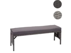 Poly-Rattan Sitzbank G16 Kissen Dunkel*MCW New