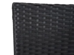 Poly-Rattan Sitzbank mit Tisch E24 Kissen Dunkelgrau*MCW Sale