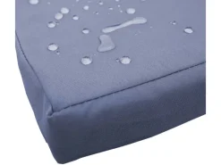 Poly-Rattan Sitzbank mit Tisch E24 Grau Kissen Dunkelgrau*MCW