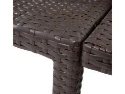 Poly-Rattan Sonnenliege A51 Premium Kissen Creme*MCW Best