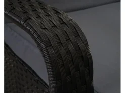 Poly-Rattan Sonnenliege Cesena Kissen Grau*MCW Sale