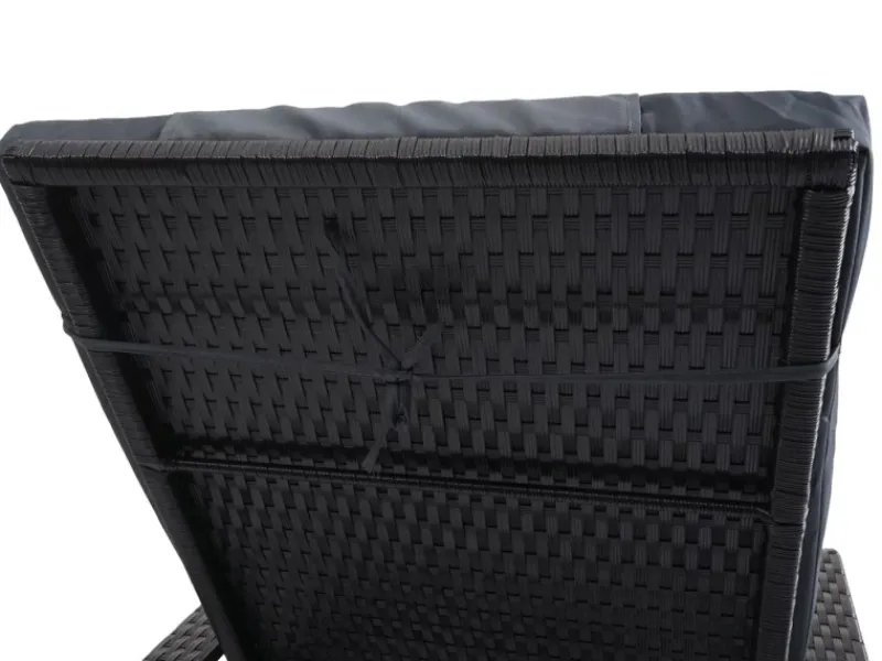 Poly-Rattan Sonnenliege Cesena Kissen Grau*MCW Sale