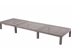 Poly-Rattan Sonnenliege A51 Basic Kissen Dunkel*MCW Best