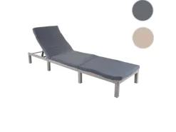 Poly-Rattan Sonnenliege A51 Basic Kissen Dunkel*MCW Best
