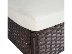 MCW Gartenstühle|Poly-Rattan Stuhl G19 2er-Set Kissen Creme
