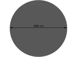Pool-Abdeckung 400 µm Rund 4,88m*MCW New
