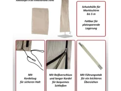 MCW Sonnenschirme|Schutzhülle Carpi für Marktschirm bis 5m