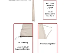 MCW Sonnenschirme|Schutzhülle für Schirm Castellammare anthrazit