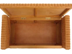 Sitzbank Genua Rattan Staufach Honigfarben*MCW Best