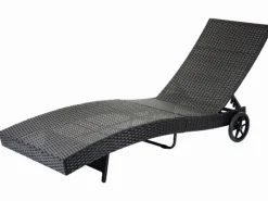 MCW Sonnenliegen|Sonnenliege D80 Kissen Dunkelgrau