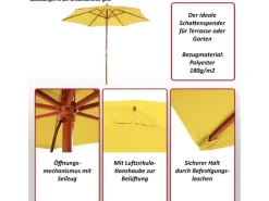 MCW Sonnenschirme|Sonnenschirm  Lissabon Ø 3,5m