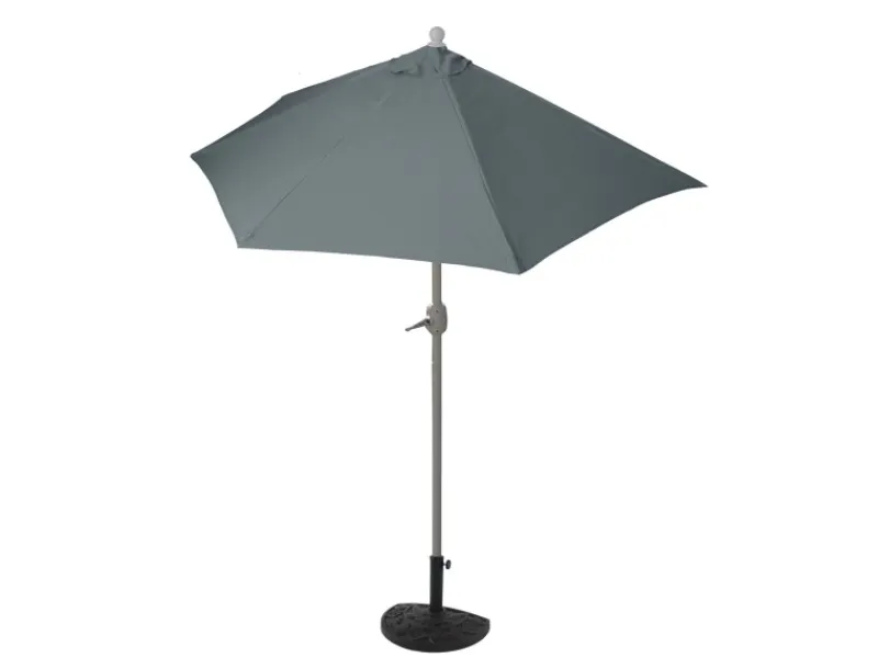 Sonnenschirm Lorca Halbrund 3m UV 50+ 300cm mit Ständer*MCW New