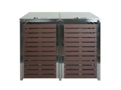 MCW Mülltonnenboxen|XL Mülltonnenverkleidung K14 2er/4er Anthrazit 117x144x102cm