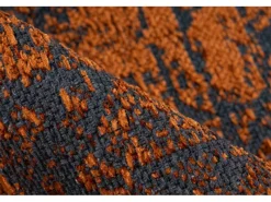 Balkonmöbel|MeGusta Kurzflor Teppich Klassisch Modern Orange 120x170 cm Cristina