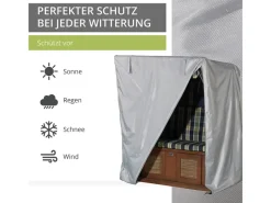 Mehr Garten Schutzhüllen|Plus Strandkorbhülle 165 B x 100 T x 165 140 H cm