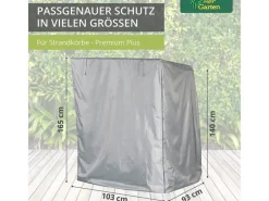 Mehr Garten Schutzhüllen|Plus Strandkorbhülle 165 B x 100 T x 165 140 H cm