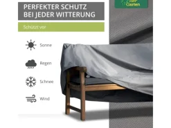 Mehr Garten Schutzhüllen|Gartenbänke|Premium Gartenbank Abdeckung 163 x 70 x 63 86